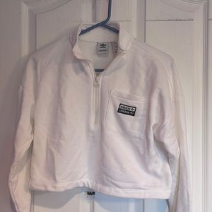 Adidas cropped quarter zip